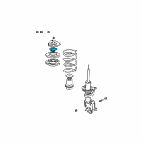 OEM Bearing, Front Shock Absorber Mount Diagram - 51726-SJF-004