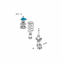 OEM Honda CR-V Mount, Left Front Shock Absorber Diagram - 51925-S7A-024