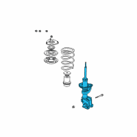 OEM 2006 Honda CR-V Shock Absorber Unit, Left Front Diagram - 51606-S9A-A22