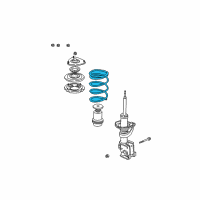 OEM Honda CR-V Spring, Front Diagram - 51401-S9A-306