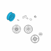 OEM 2010 Hyundai Tucson Steel Wheel Assembly Diagram - 52910-2S410