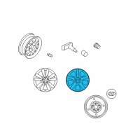 OEM 2010 Hyundai Tucson Wheel Hub Cap Assembly Diagram - 52960-2S100