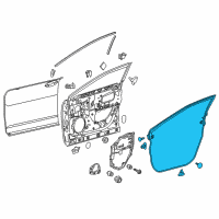 OEM 2018 Lexus RX350 WEATHERSTRIP, Front Door Diagram - 67861-0E080