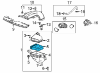 OEM 2020 Buick Encore GX Air Filter Diagram - 42712666