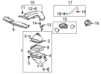 OEM 2022 Buick Encore GX PCV Tube Clamp Diagram - 55497092