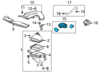 OEM Chevrolet Trailblazer Outlet Duct Diagram - 60005070