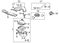 OEM 2022 Chevrolet Trailblazer PCV Tube Clamp Diagram - 55497093
