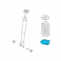 OEM Lincoln MKS Lower Seat Diagram - 8A8Z-5586-B