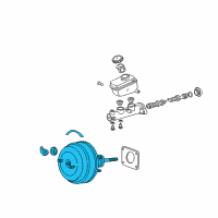 OEM 2002 Lexus IS300 Booster Assy, Brake Diagram - 44610-53190