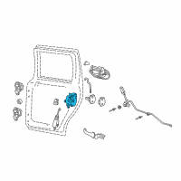 OEM 2007 Lincoln Navigator Latch Assembly Diagram - 6L3Z-1626413-C