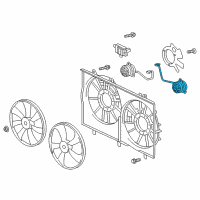 OEM 2012 Toyota Sienna Fan Motor Diagram - 16363-0V120