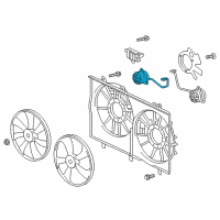 OEM Toyota Sienna Fan Motor Diagram - 16363-0V110