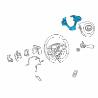OEM Lexus RX350 Switch Assembly, Steering Diagram - 84250-0E340