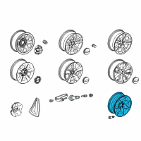 OEM 2017 Cadillac Escalade Spare Wheel Diagram - 20942019