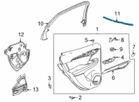 OEM 2022 Buick Envision Belt Weatherstrip Diagram - 84931281