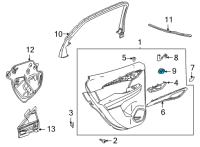 OEM 2021 Buick Envision Window Switch Diagram - 84625006