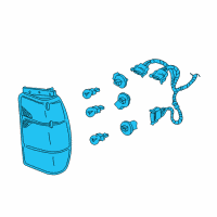 OEM Ford Explorer Combo Lamp Assembly Diagram - F87Z-13404-AC