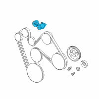 OEM Dodge B150 TENSIONER-Belt Diagram - 53010158AC