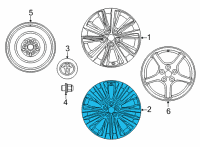 OEM 2022 Toyota Venza Wheel, Alloy Diagram - 4261A-48290