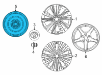 OEM 2019 Toyota RAV4 Wheel, Spare Diagram - 4261B-42010
