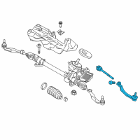 OEM BMW X1 LEFT TIE ROD Diagram - 32-10-6-899-815