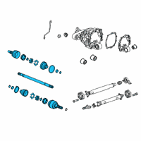 OEM 2012 Chevrolet Camaro Rear Wheel Drive Shaft Diagram - 22813176