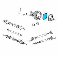 OEM 2012 Chevrolet Camaro Gasket-Rear Axle Housing Cover Diagram - 92230618