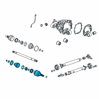 OEM Chevrolet Camaro Joint Kit, Rear Wheel Drive Shaft Inner Diagram - 92228296