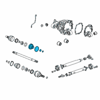 OEM 2014 Chevrolet Camaro Boot Kit-Rear Wheel Drive Shaft Outer Cv Joint Diagram - 92228290