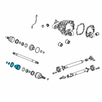 OEM 2010 Chevrolet Camaro Boot Kit, Rear Wheel Drive Shaft Inner Cv Joint Diagram - 92228294