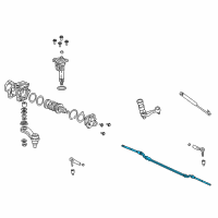 OEM 2004 Hummer H2 Center Link Diagram - 15891517