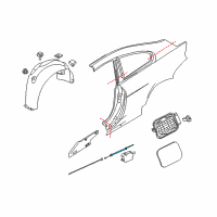 OEM BMW M6 Bowden.Cable, Centr.Lock.Syst., Fill-In Flap Diagram - 51-25-7-009-442
