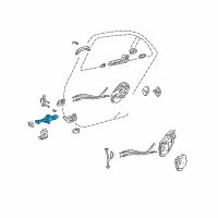 OEM 2005 Lexus LS430 Check Assy, Rear Door, LH Diagram - 68640-50030