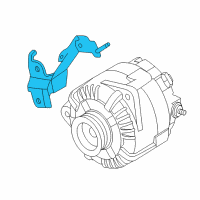 OEM 2013 Nissan Rogue Bracket-Alternator Diagram - 11710-JG30A