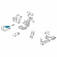 OEM Infiniti M45 Heater Unit Assembly-Rear Seat Cushion, R Diagram - 88335-EG68A