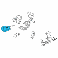 OEM Infiniti M35 Cushion Assembly-Rear Seat, RH Diagram - 88300-EG67A