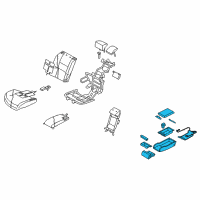 OEM Infiniti M45 Rear Seat Armrest Assembly Diagram - 88700-EH061