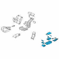 OEM 2006 Infiniti M45 Rear Seat Armrest Assembly Diagram - 88700-EH061