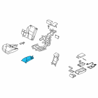 OEM 2008 Infiniti M45 Cushion Assembly-Rear Seat Center Diagram - 88310-EG67A