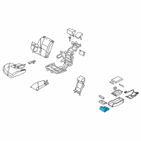 OEM Infiniti M35 Cup Holder Assembly Diagram - 68430-EH01A