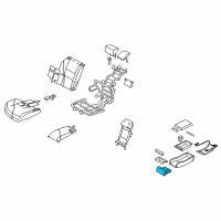 OEM 2009 Infiniti M45 Cup Holder Assembly Diagram - 68430-EH01A