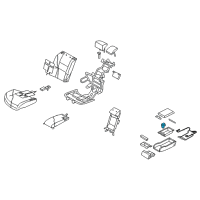 OEM 2008 Infiniti M45 Heat Seat Switch Assembly Diagram - 25500-EJ70A