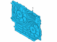 OEM 2019 Ford Transit-150 MOTOR AND FAN ASY - ENGINE COO Diagram - LK4Z-8C607-B