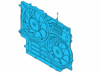 OEM 2017 Ford Transit-250 MOTOR AND FAN ASY - ENGINE COO Diagram - LK4Z-8C607-B