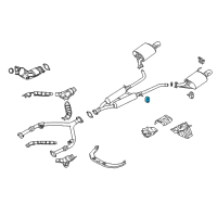 OEM 2002 Nissan Maxima Mounting Assy-Exhaust, Rubber Diagram - 20650-9B005