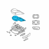 OEM 2021 Toyota GR Supra Seat Cushion Pad Diagram - 71511-WAA02