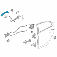 OEM 2012 Honda Civic Handle, Driver Side (Silver Metallic) Diagram - 72181-TR0-A11ZC