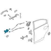 OEM 2015 Honda Civic Handle Assembly, Driver Side Inside (Sienna Beige) Diagram - 72160-TR3-A01ZC