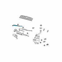 OEM Lexus RX350 Windshield Wiper Arm Assembly, Right Diagram - 85211-0E010