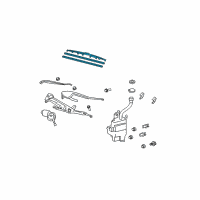 OEM 2009 Lexus RX350 Front Wiper Blade, Right Diagram - 85212-0E010